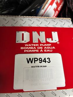 DNJ water pump (1.8 L 4cylinder 1ZZ-FE engine 1(contact info removed) Toyota, Pontiac, Chevy )
