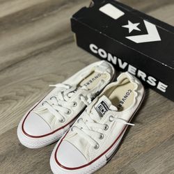 Converse Women’s Low-Top, White, Size 7 – A 