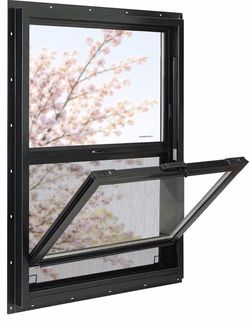 18x24 Single Hung Window – Black