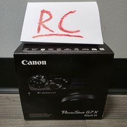 Canon PowerShot G7 X Mark III digital camera - point and shoot (BLACK - USA Version)