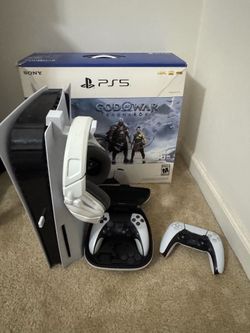PS5 Disc Edition with accessories