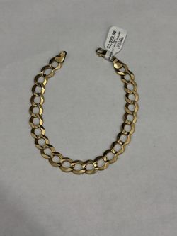 14K YELLOW GOLD BRACELET ,9”