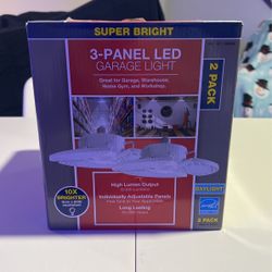 3-Panel LED Garage Light