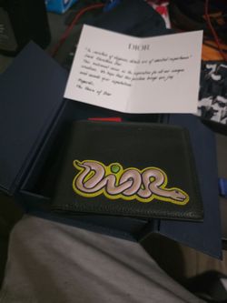 Dior x kaws bifold wallet