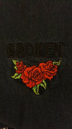 Broken Promises  Crop Top.  (Sz. Med.)
