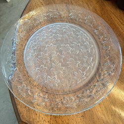 Princess House Fantasia large platter & (12) 8” luncheon plates