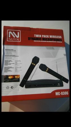 Twin pack wireless microphones