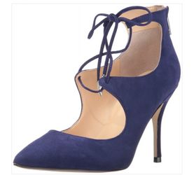 Ivanka Trump - Deenal Suede Heel - Dark Blue - Size 9