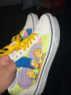 Size 3 1/2 kids vans Simpson nice shoes used a handful of times have plenty of life left