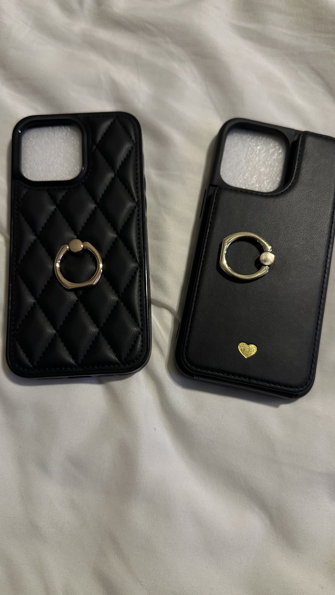 iPhone 14 Pro Max Case Cardholder & Metal Ring