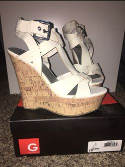 White Guess Wedges