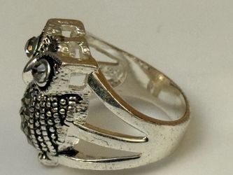 Silver owl Ring