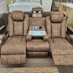 New🎯$10 Down Payment Finance 🎯Wolfridge Power Reclining Sofa 