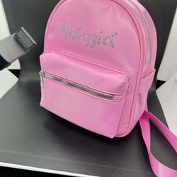 Bling Pale  pink backpack