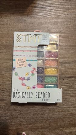 STMT Basically Beaded Jewelry Kit – DIY Bracelet & Necklace Making Craft Set