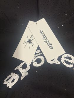 Sp5der Black Hoodie Rhinestones Size 
