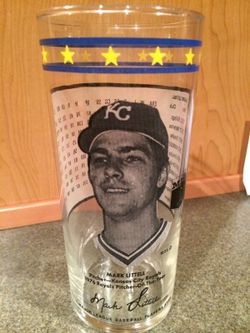 Mark Littell KC Royals glass tumbler