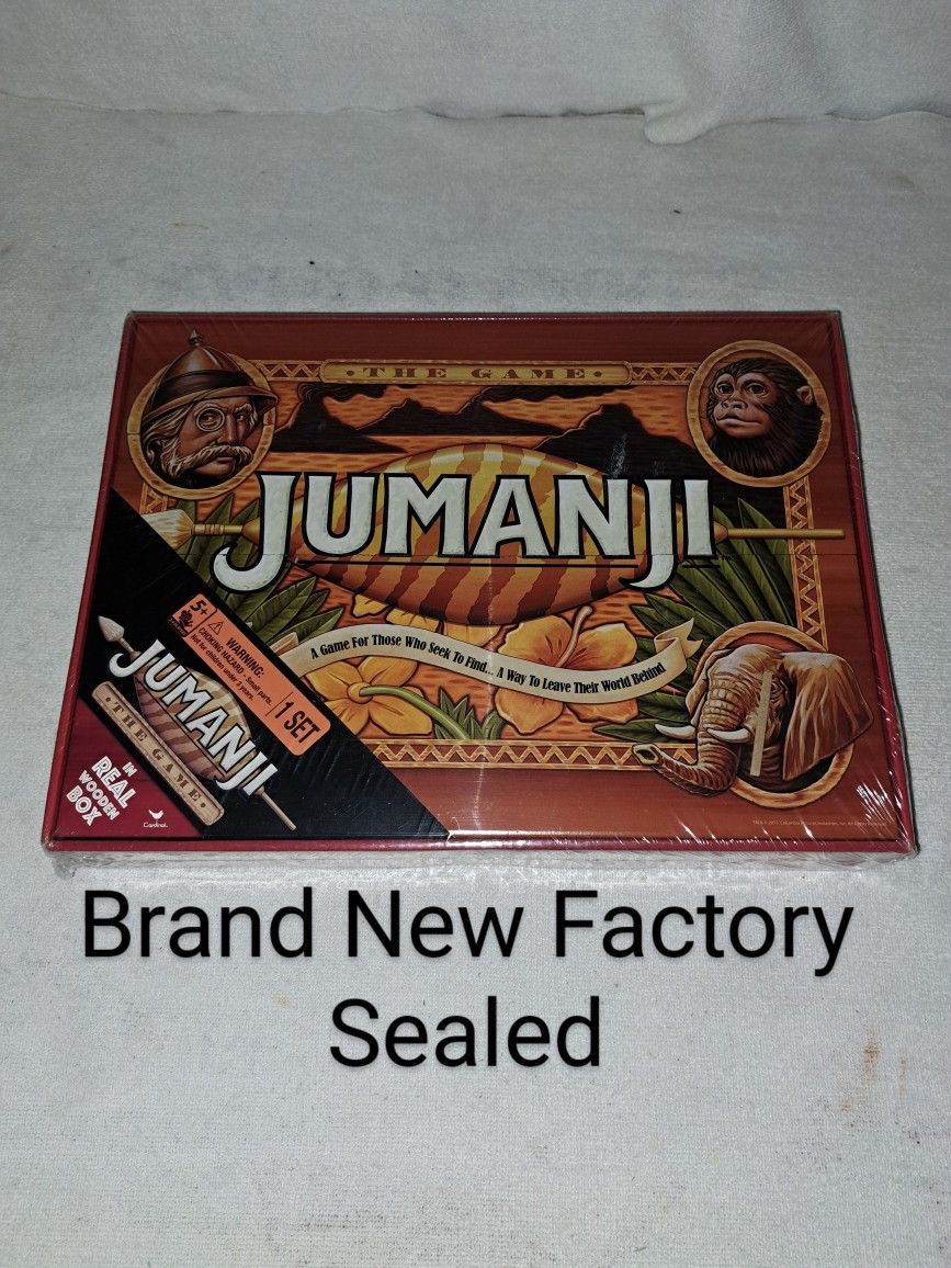 Brand New Factory Sealed 2017 Jumanji The Game Board Game