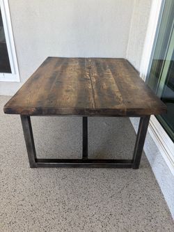 Reclaimed Wood & Steel Table – HD Buttercup