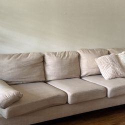 Beige 2-piece upholstered sectional