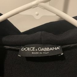 Dolce & Gabbana Black Crown Hoodie Size M