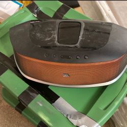 JBL speaker with IPhone dock.