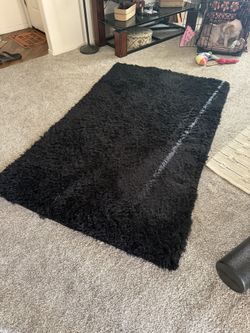 Black Area Rug