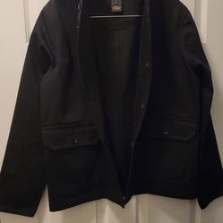 Dickies X Palmer Trading Company Black Canvas Shawl Collared Jacket