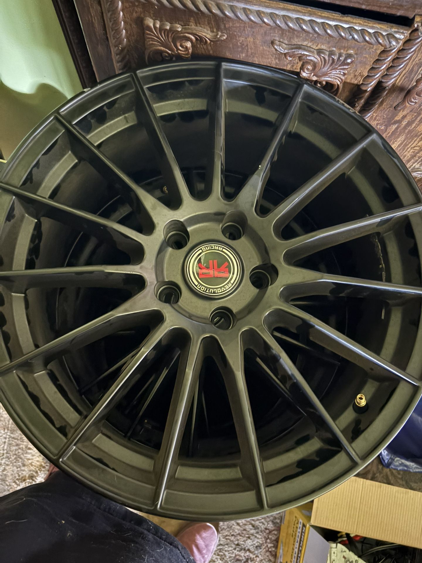 Used revolution racing satin black 18s, 600 or best offer