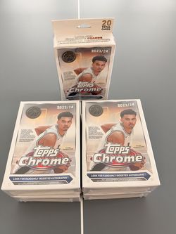 🔥 2023-24 Topps Chrome Basketball Hanger Boxes Sealed | Wembanyama Rookie Year | 5 Available