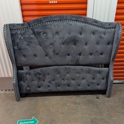 Queen sz gray bed frame