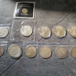 Eagles Morgans Peace Dollars