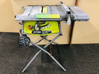 Ryobi 10” Table Saw with Foldable Rolling Stand