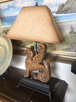 Designer Griffin Table Lamps vintage 80’’s