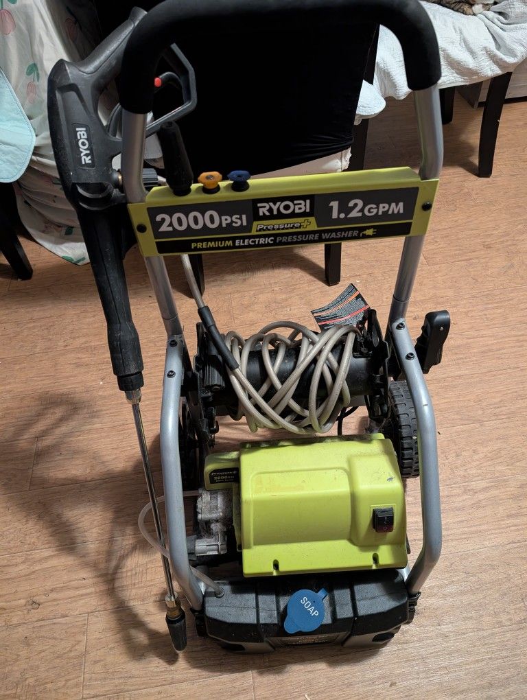Ryobi 2000 PSI 1.2 GPM Electric Pressure Washer