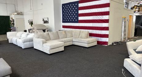 Cream Sectional Couch - Free Delivery