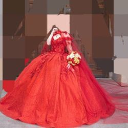 Red Quinceañera Dress
