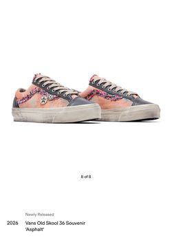 Vans Old Skool 36 Souvenir 'Asphalt' Sz 5.5M new confirmed