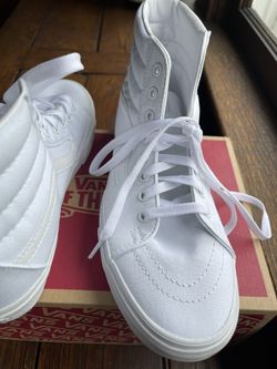 White Vans Worn Once