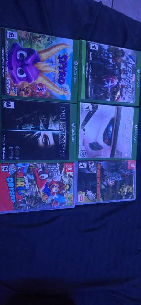 Xbox One And Nintendoswitch Games
