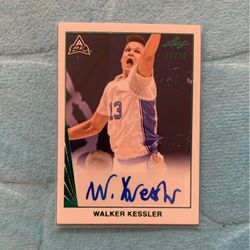 2022 Leaf Autographed Walker Kessler #BA-WK1 Rookie Card 31/50