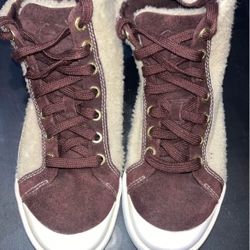 Authentic Coach Fran High-Top Sneaker Boots Size 6 B 