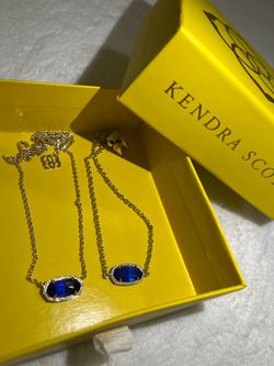 Kendra Scott Glass stone Elisa pendant necklace and bracelet