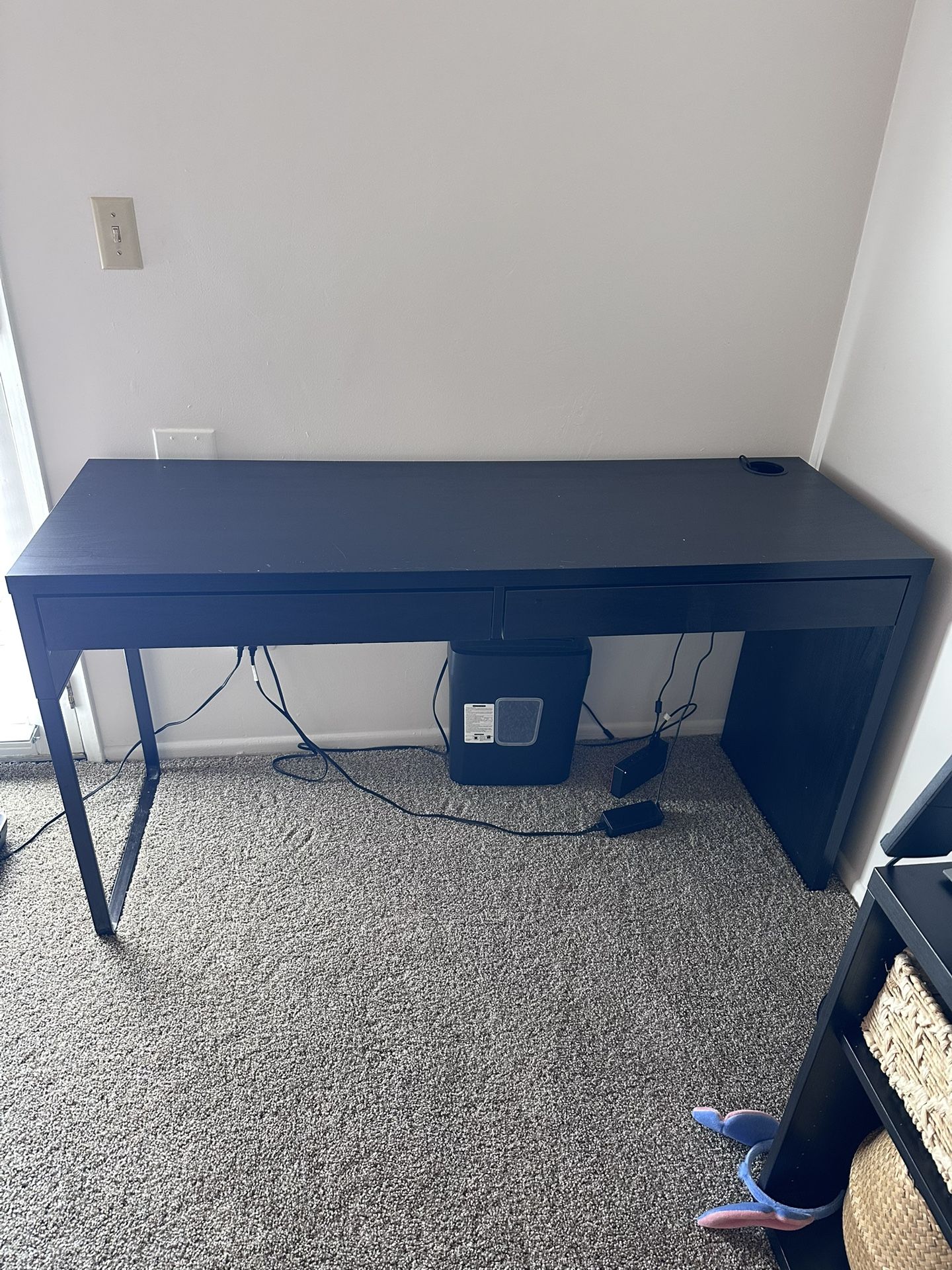 IKEA Micke Black Brown Desk