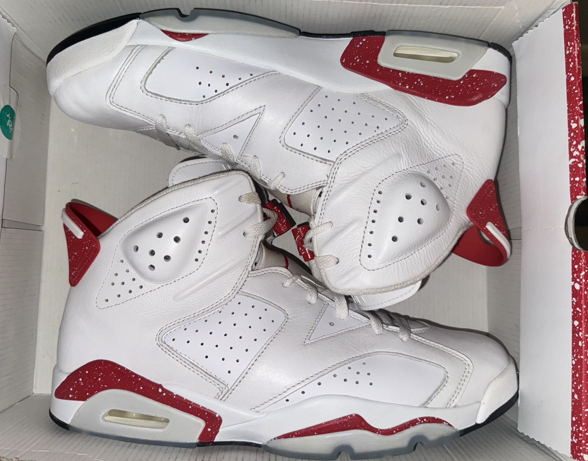 Nike Air Jordan Retro 6 Red Oreo Size 12.5 men’s Sneakers Shoes