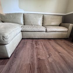 Light Green Leather Couch