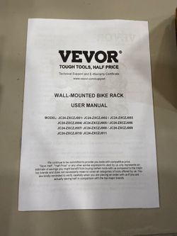 Wall-mounted bike rack