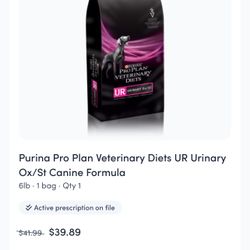 Purina Pro Vet Diet - Urinary Ox/St Dog Food