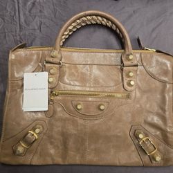 Balenciaga Brown City Bag