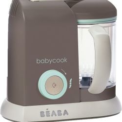 BEABA Babycook Solo 4 in 1 Baby Food Maker, Baby Food Processor, Steam Cook and Blender, Lar